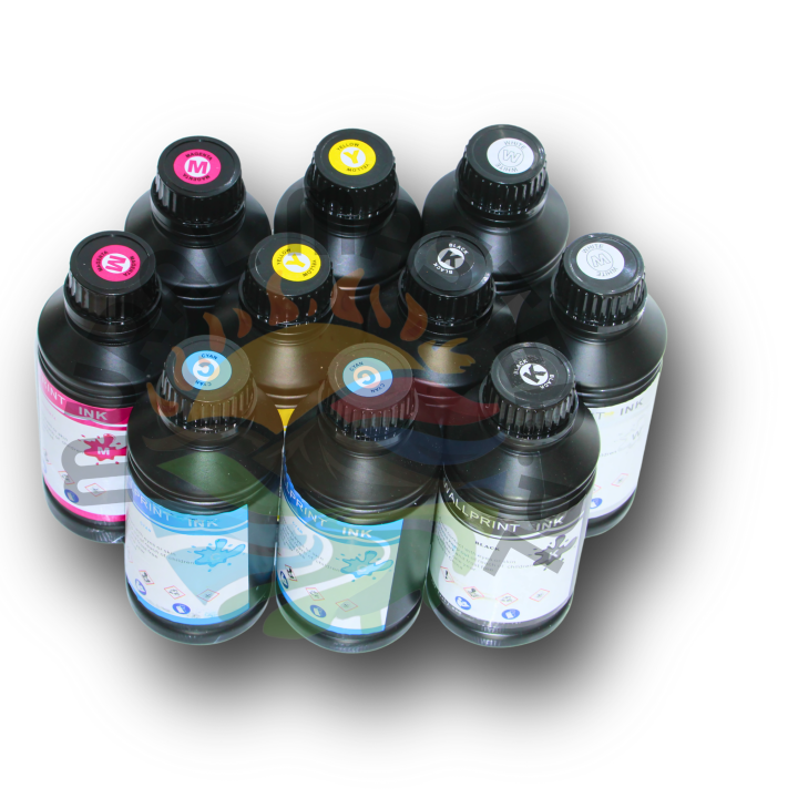 Zestaw Tuszy CMYK+W do  drukarki ściennej 5 kolorów 5000ml - MuralMaster
